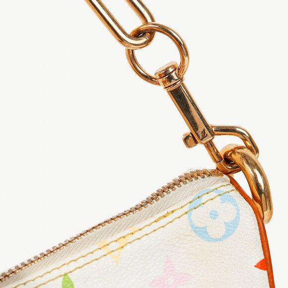 Louis Vuitton x Takashi Murakami Rita White Multicolore Monogram Shoulder Bag - Picture 7 of 15